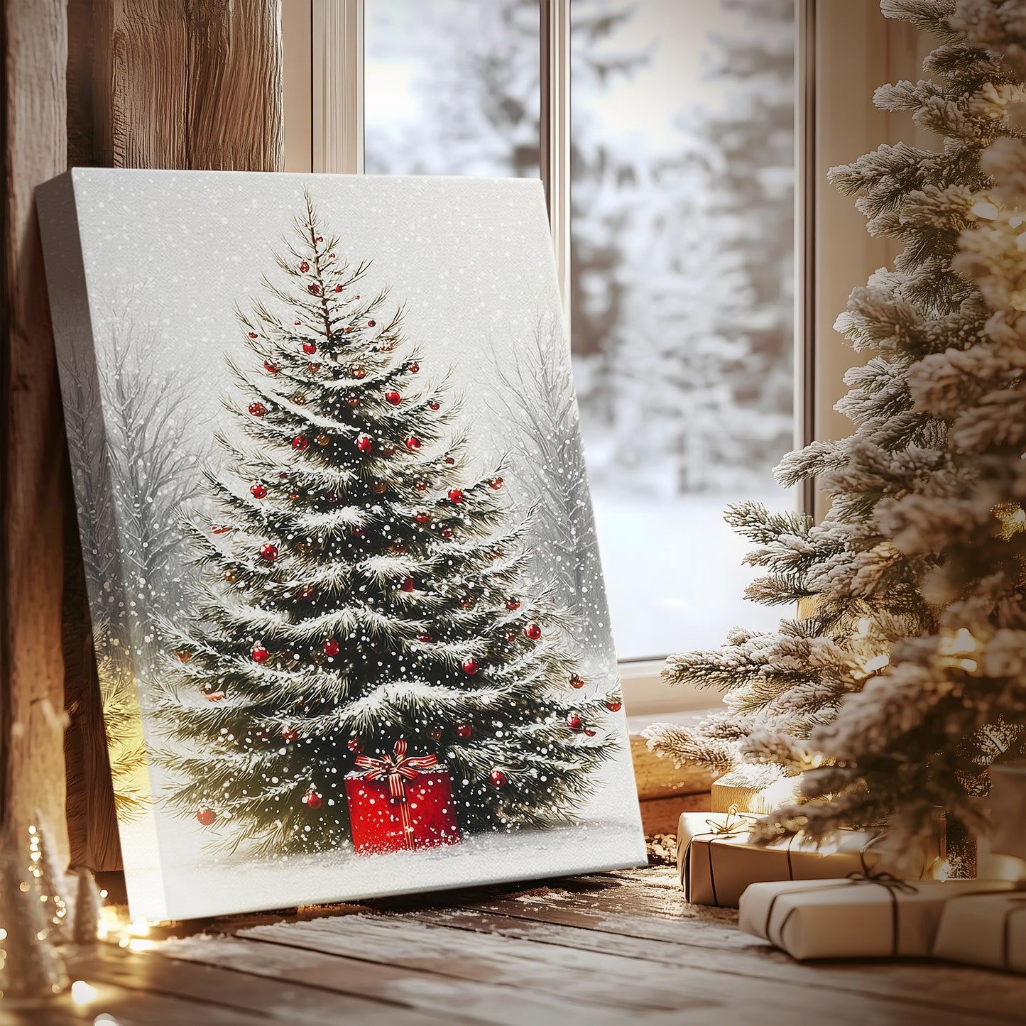 Eve of Snowwhite Yule - Canvas Art Print