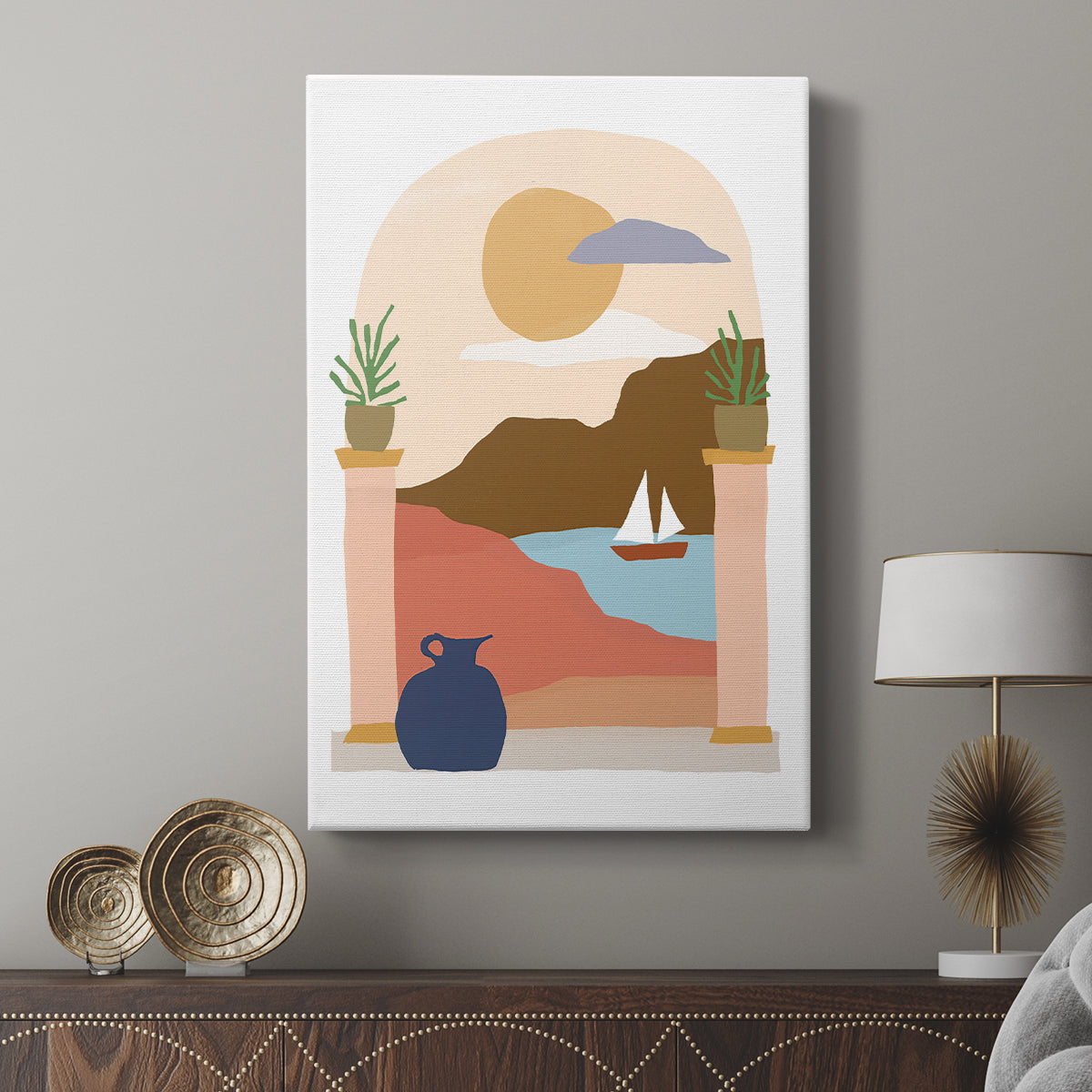 Paper Scene III - Canvas Art Print