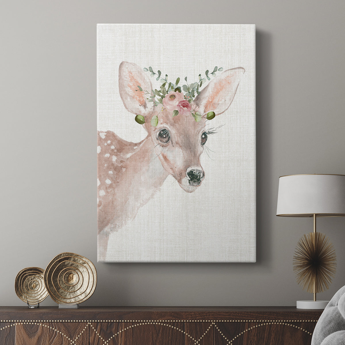 Dressy Fawn - Canvas Art Print
