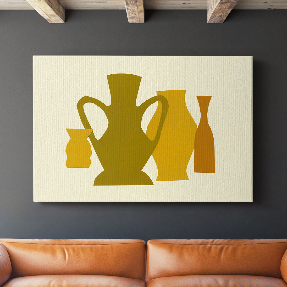 Posing Pottery I - Canvas Art Print