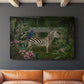Zebra In Conservatory - Canvas Art Print