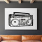 Boombox Sketch - Canvas Art Print