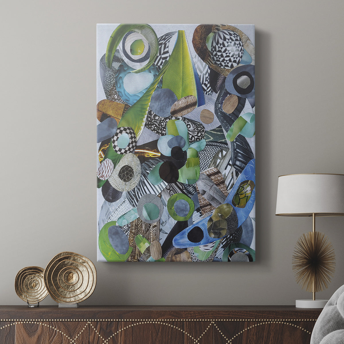 Siesta Beach Glass - Canvas Art Print