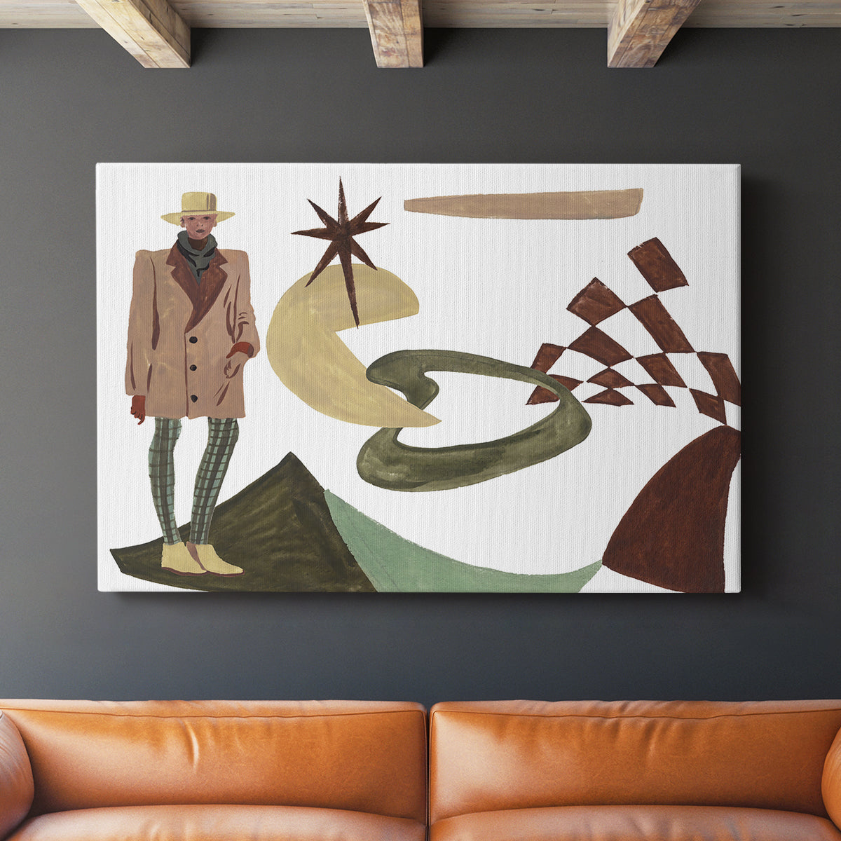 Vintage Vibes IV - Canvas Art Print