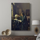 Canvas art print featuring a calm scene with focused activity and subtle tones displayed in a modern interior space.