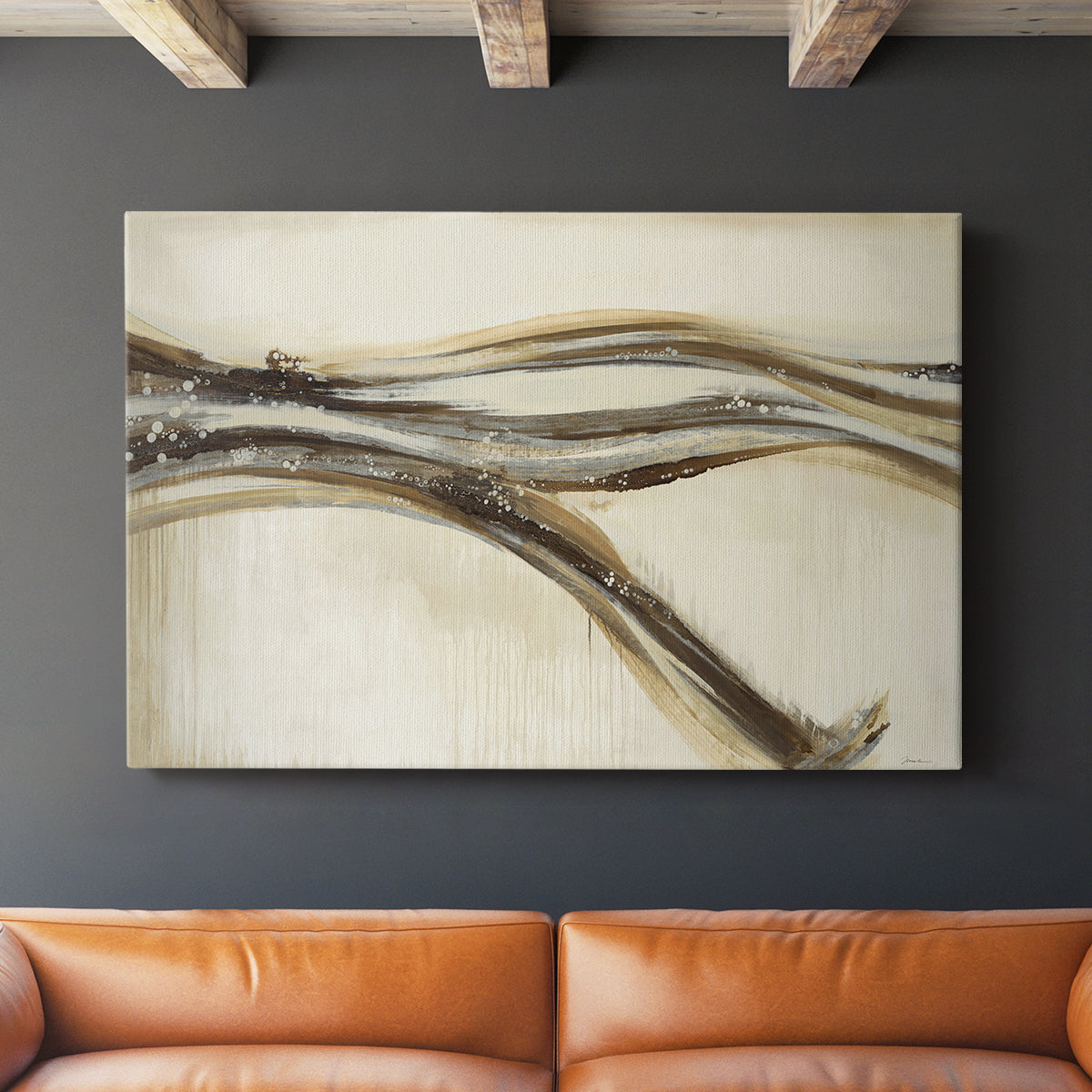 Catching a Metallic Wave - Canvas Art Print