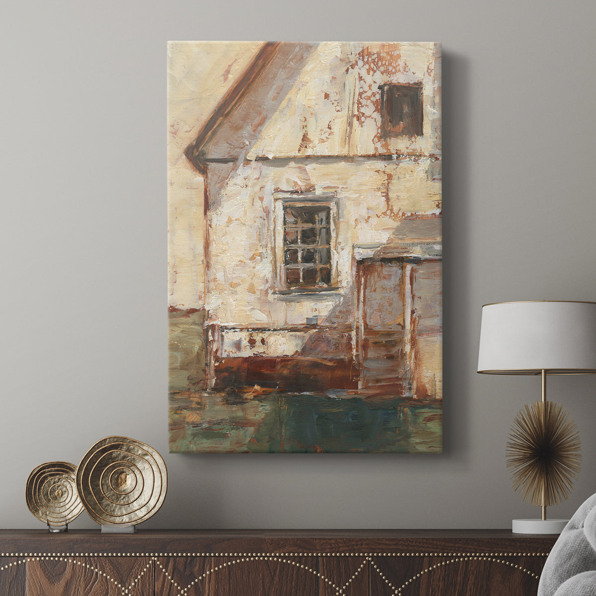 Sunlit Barn II - Canvas Art Print