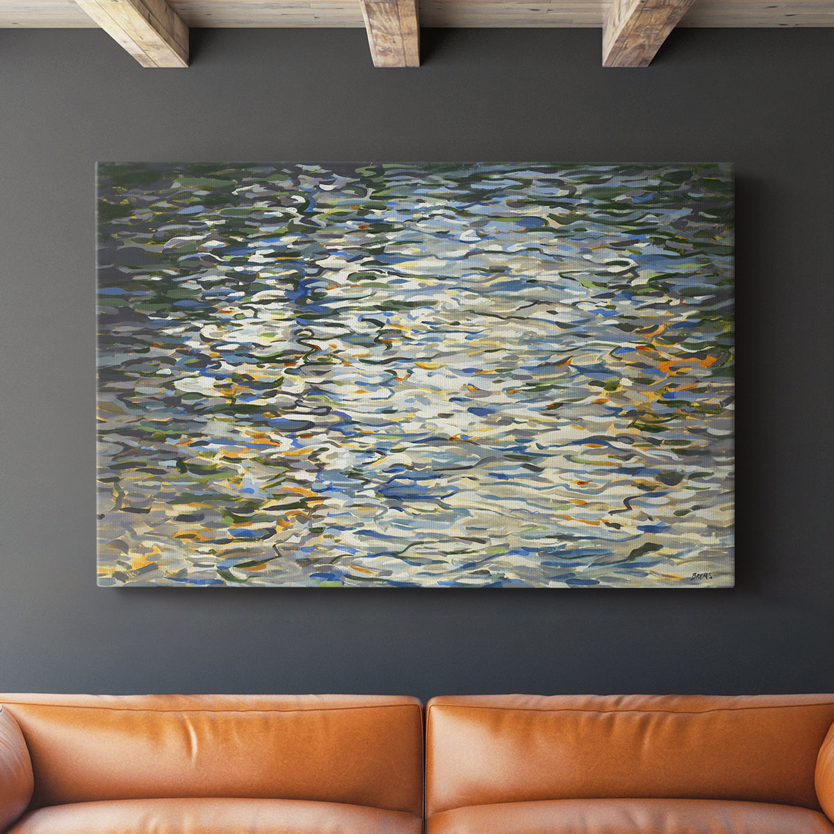 Water Reflections - Canvas Art Print