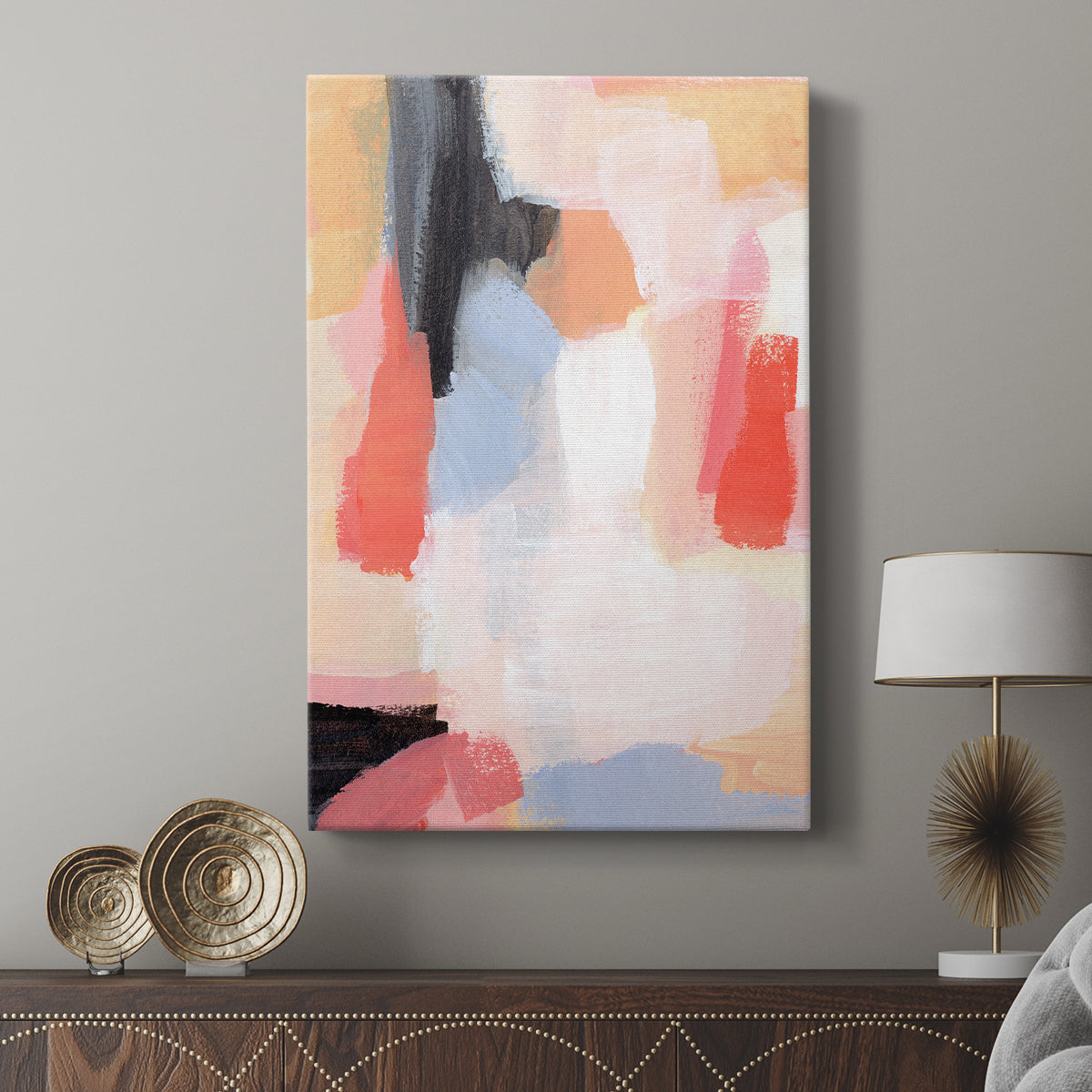 Aerial Scarlet II - Canvas Art Print