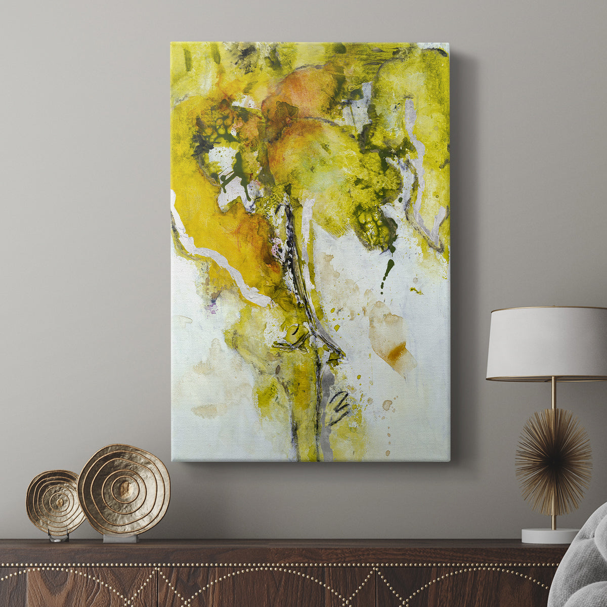 Golden Foliage II - Canvas Art Print