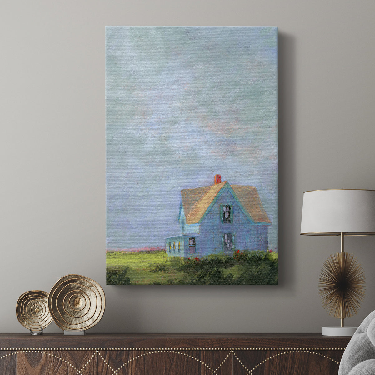 Blue Cape - Canvas Art Print