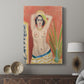 Canvas art print featuring a modern composition with expressive color and minimal detail displayed in a modern interior space.