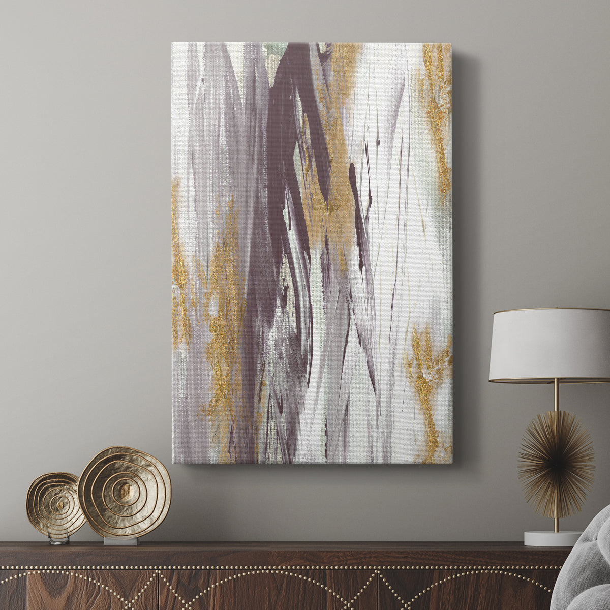 Tumultuous Amethyst I - Canvas Art Print