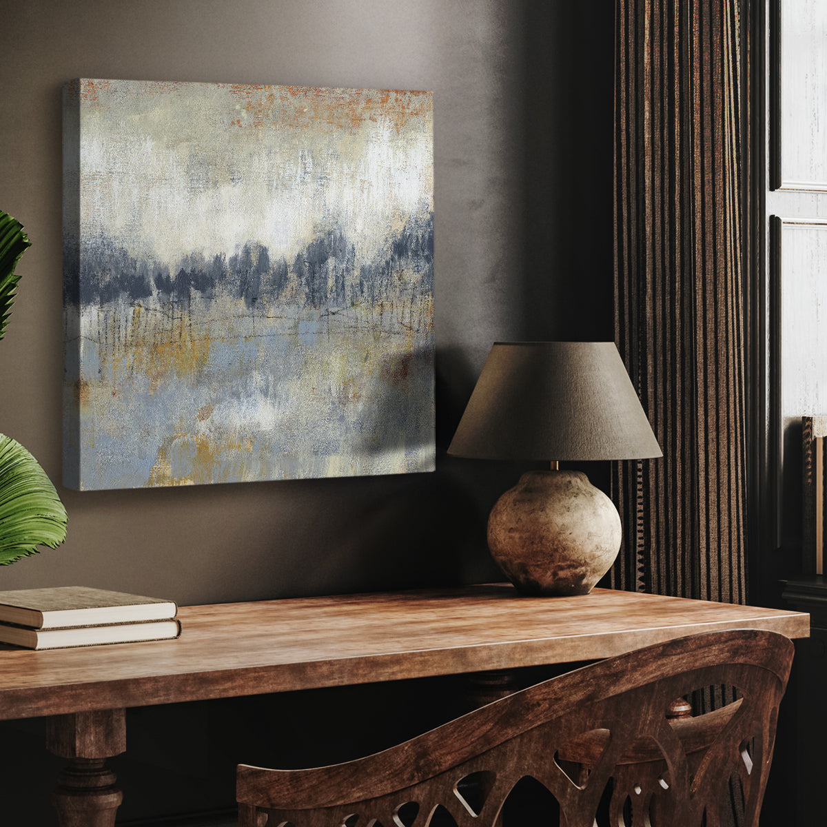 Cool Grey Horizon II - Canvas Art Print