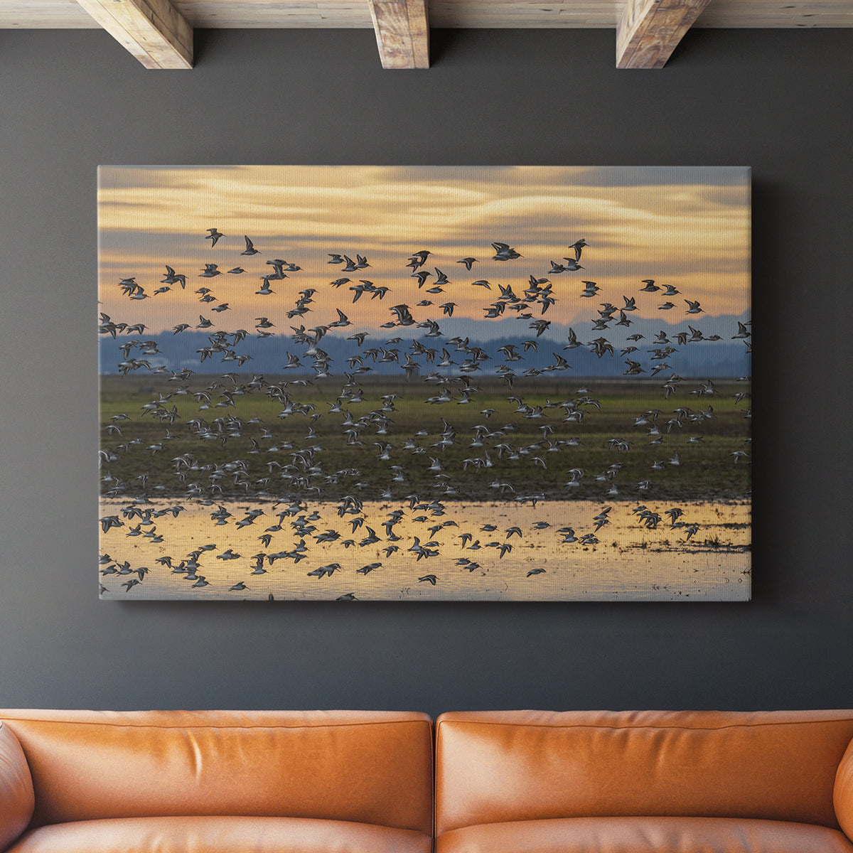 Sunset Flight - Canvas Art Print