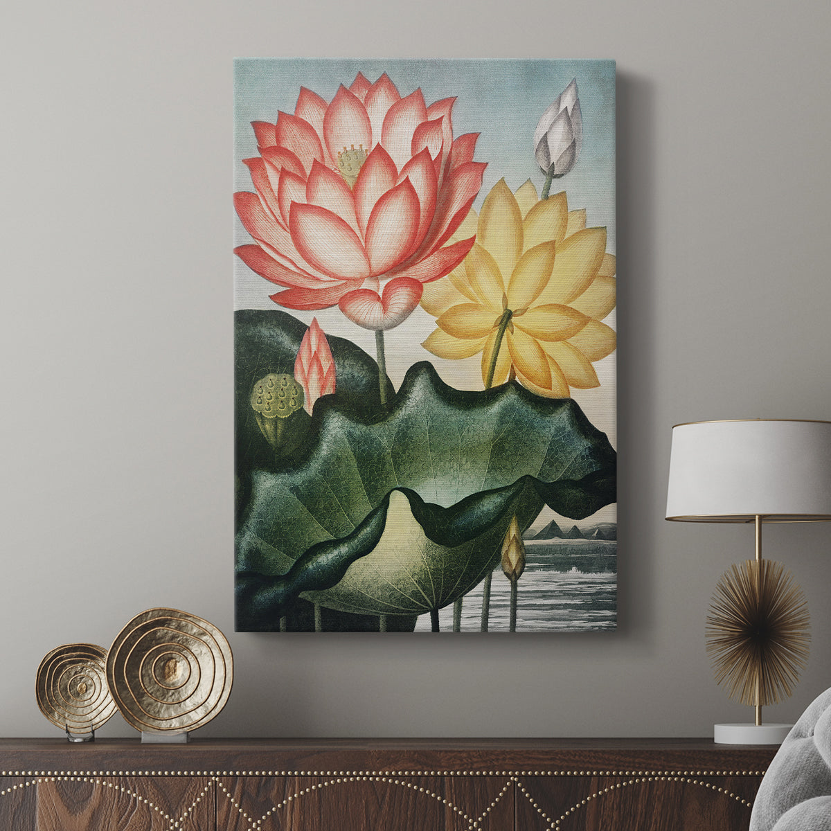 Temple of Flora V - Canvas Art Print