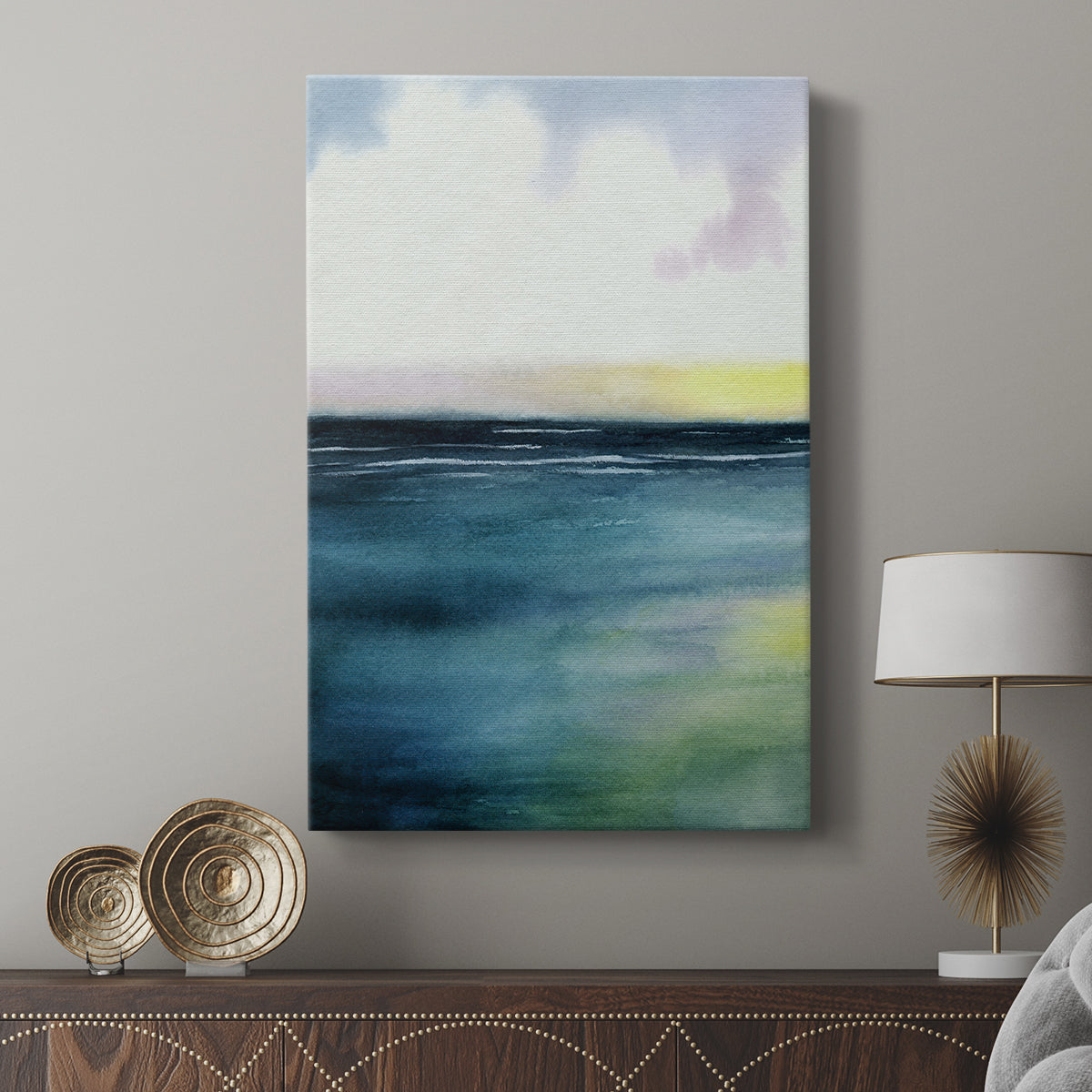 Sherbet Sunset Diptych I - Canvas Art Print