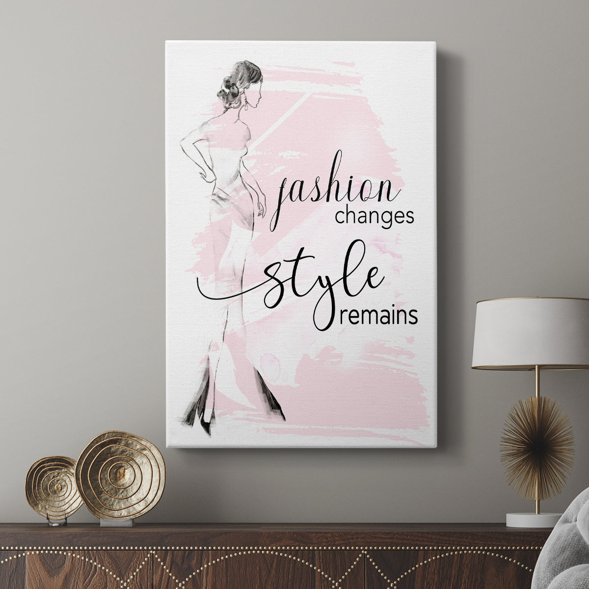 Fashion Changes Style Remains - Canvas Art Print