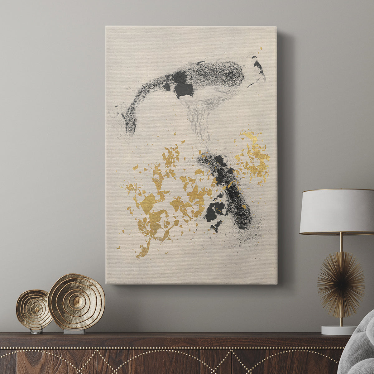 Charcoal Remnants I - Canvas Art Print