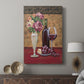 Vintage Flowers and Wine I - Canvas Art Print