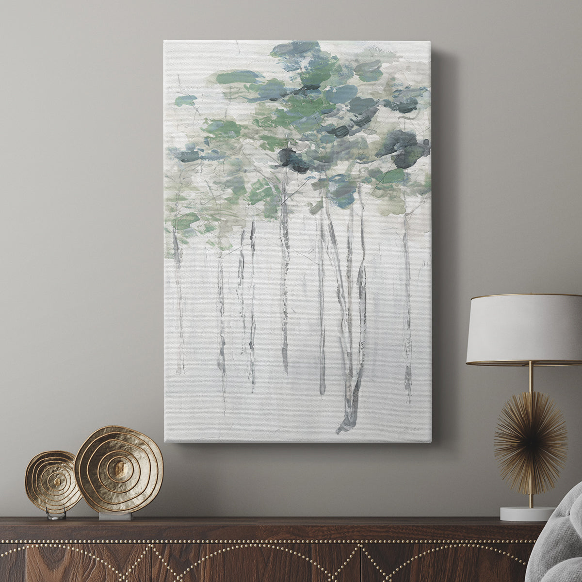 Impasto Tree Line II - Canvas Art Print