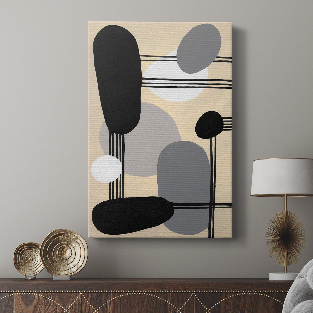 Interconnected Shapes I - Canvas Art Print