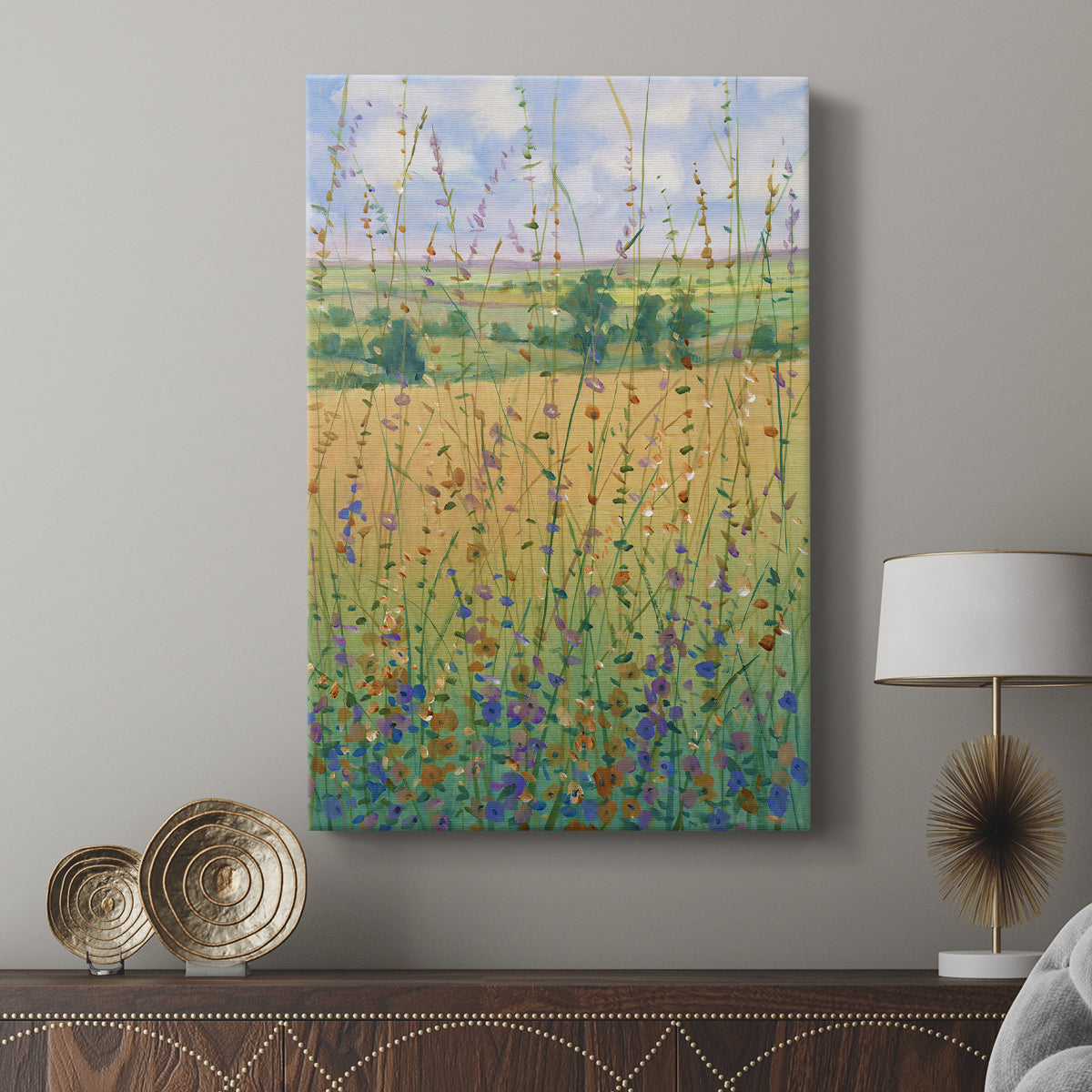Wildflower Path II - Canvas Art Print