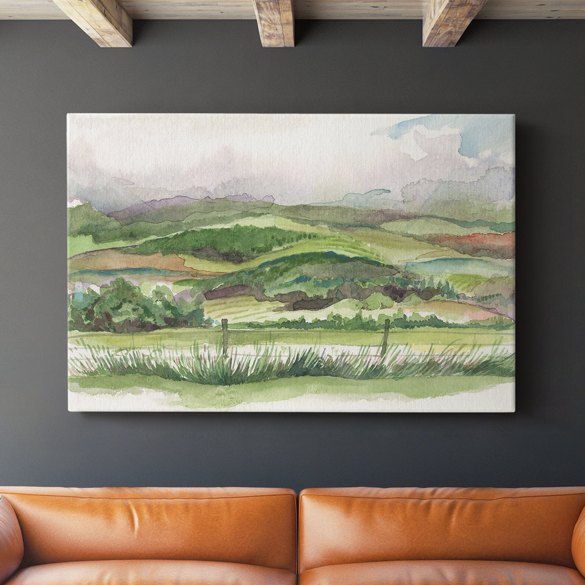 Bennachie Rain I - Canvas Art Print