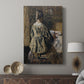 Canvas art print featuring a calm composition with seated figures and soft tones displayed in a modern interior space.