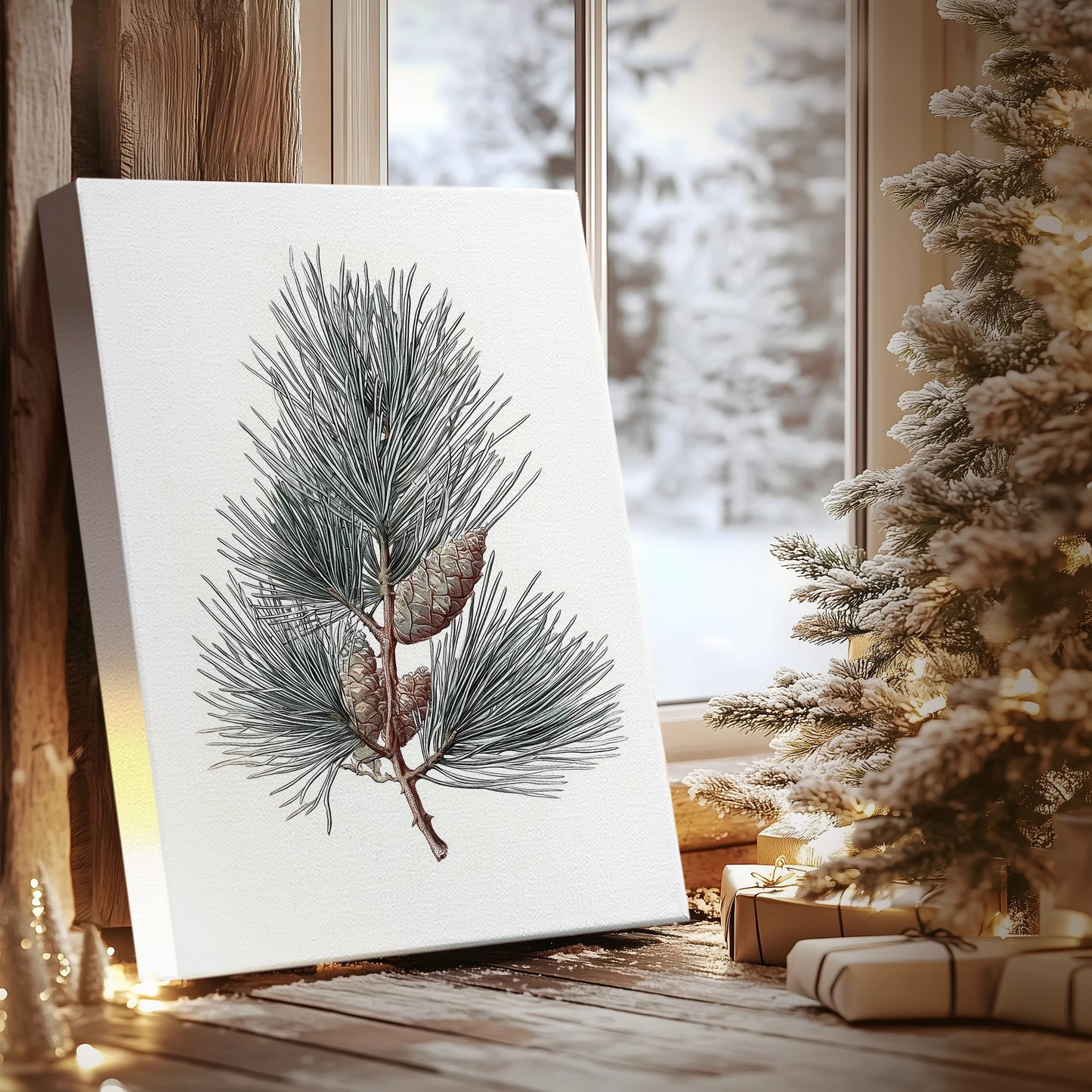 Evergreen of Silver Whisper - Canvas Art Print