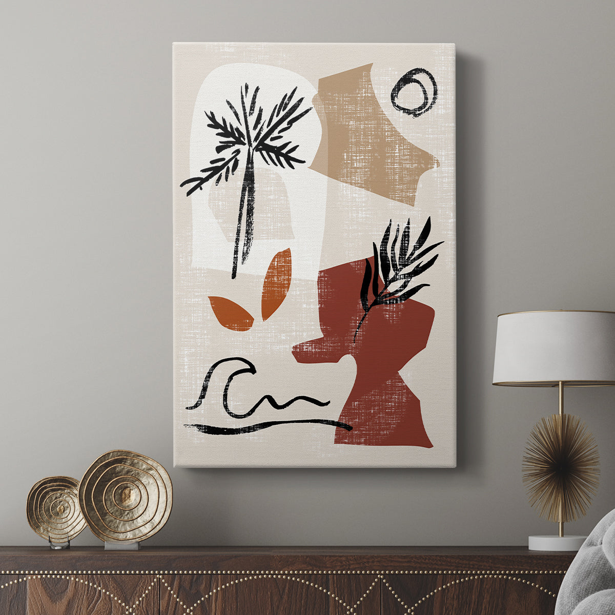 Soft Palms III - Canvas Art Print