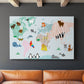 Animal Map - Canvas Art Print