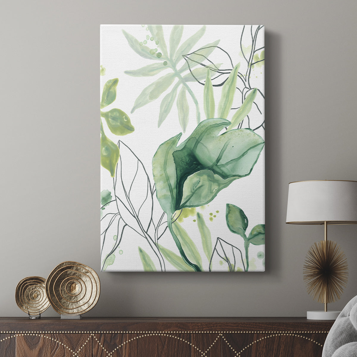 Tropical Palm Chorus II - Canvas Art Print