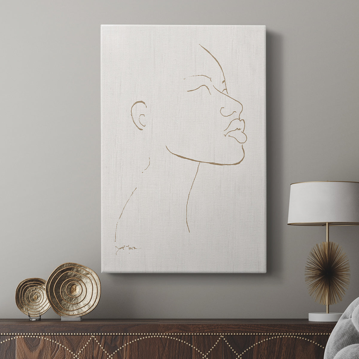 Portrait Sketch I - Canvas Art Print