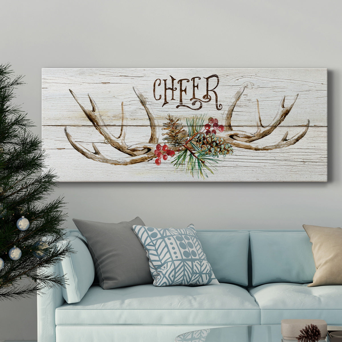 Rustic Cheer Premium Gallery Wrapped Canvas - Ready to Hang