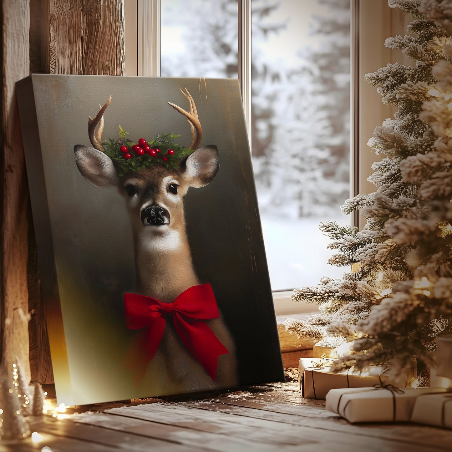 Amber Serenade of Night - Canvas Art Print