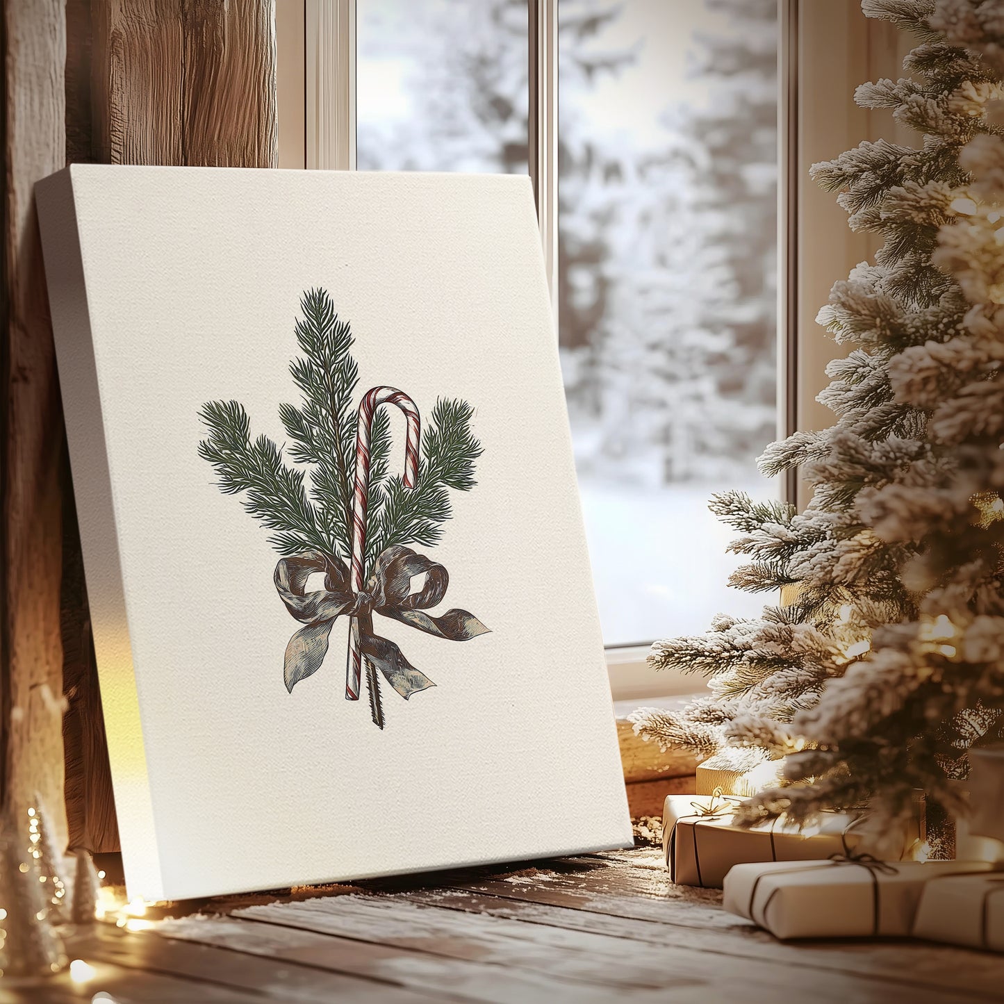 Pearled Carol of Nativity - Canvas Art Print
