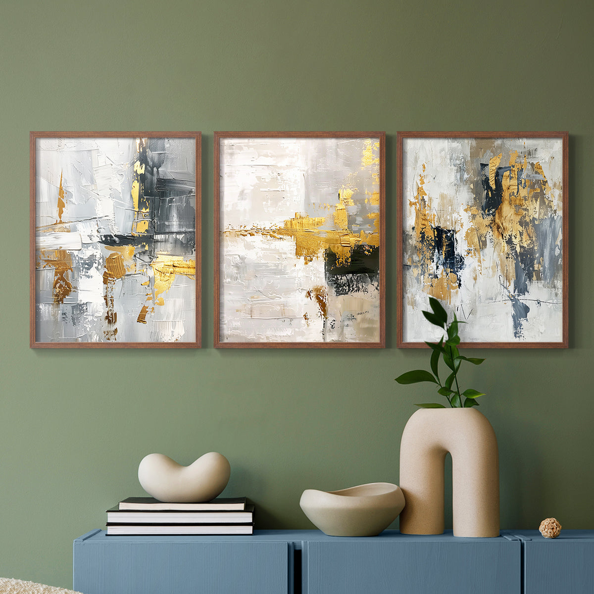 Abstract Series CLXIII - Restickable Framed Art Set