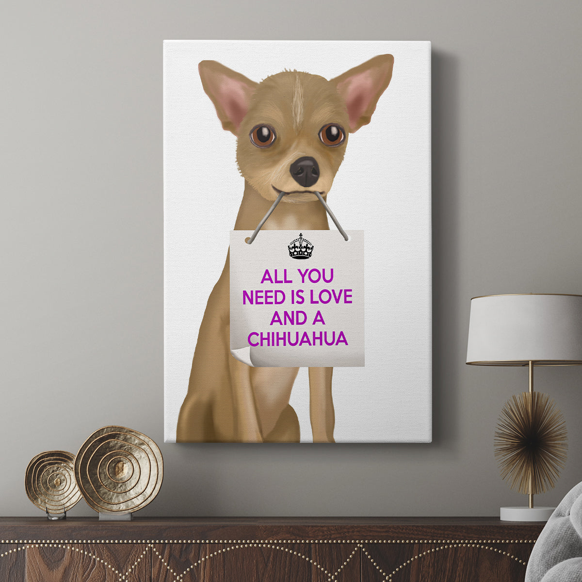 Love and Chihuahua - Canvas Art Print