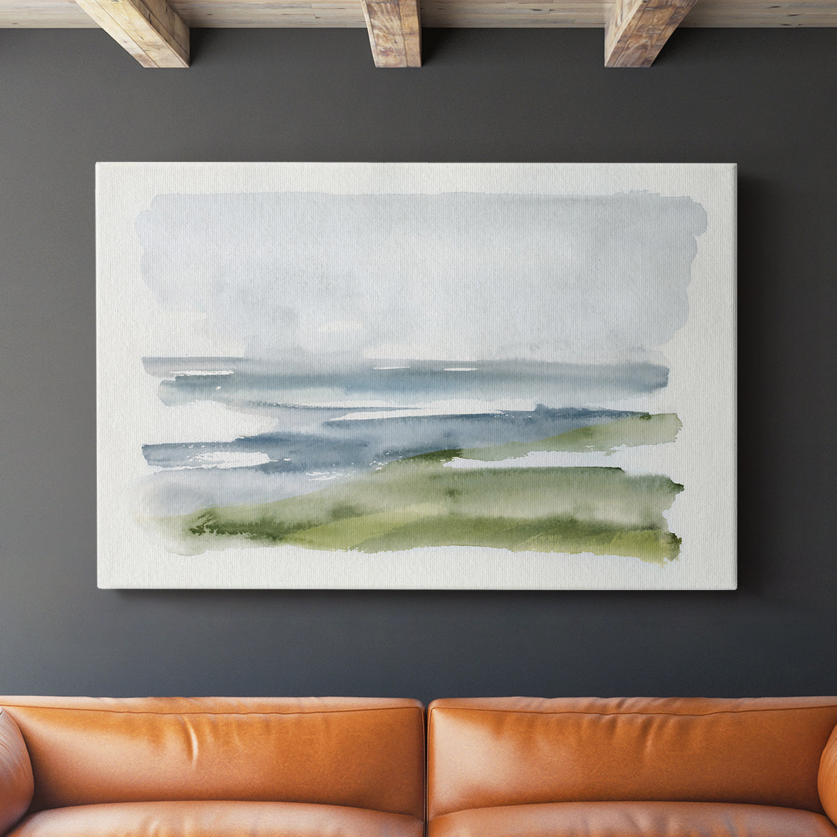 Coastline Splash I - Canvas Art Print