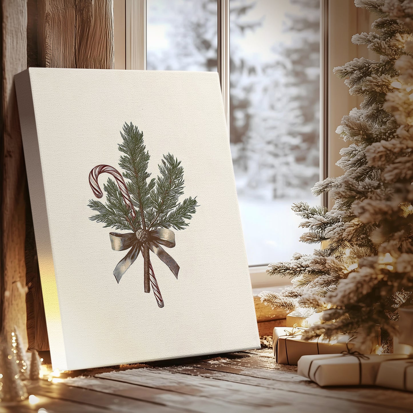Twilight of Frostlit Whisper - Canvas Art Print
