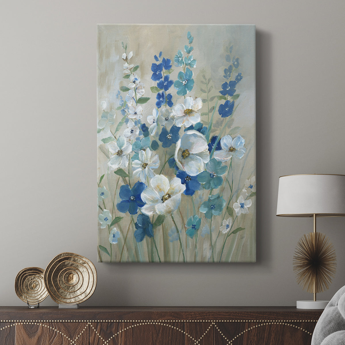 Blue Garden I - Canvas Art Print