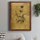 Gold Sketch Botanical I - Premium Canvas Framed in Barnwood - Ready to Hang