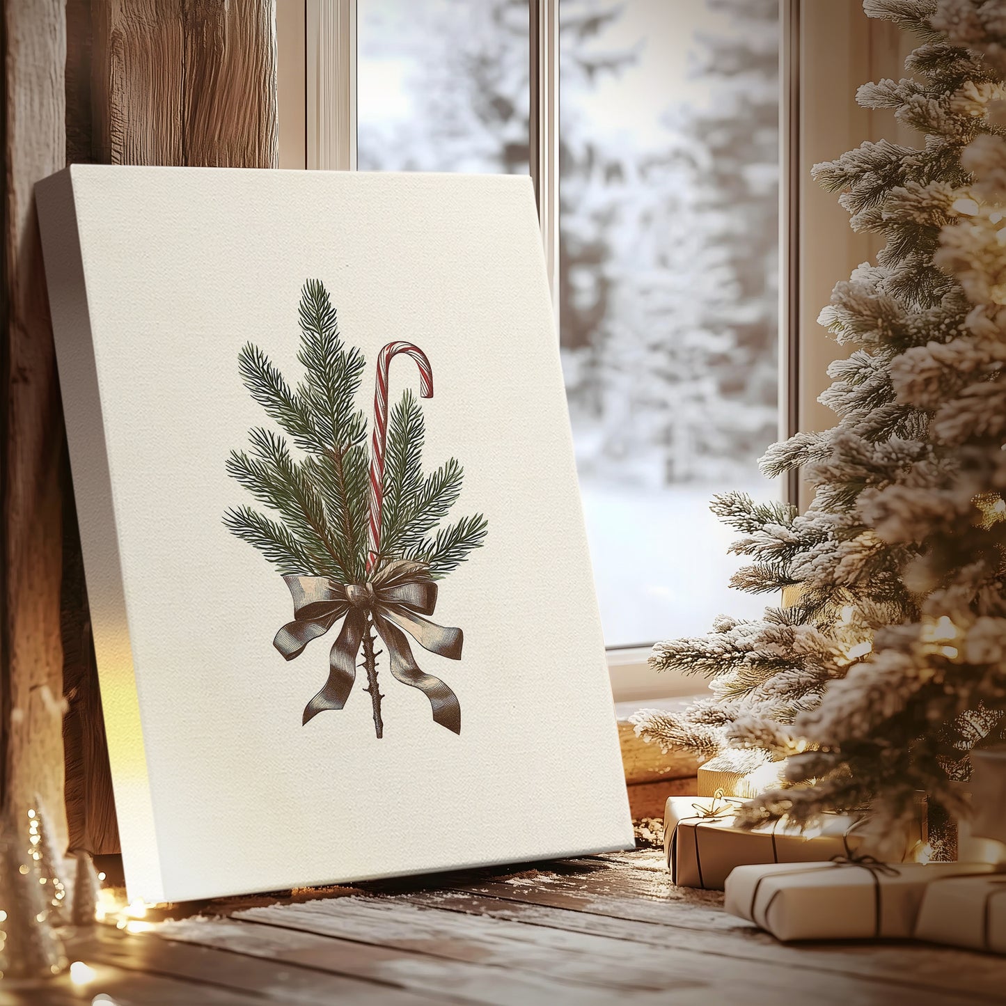 Snowwhite Promise of Pines - Canvas Art Print