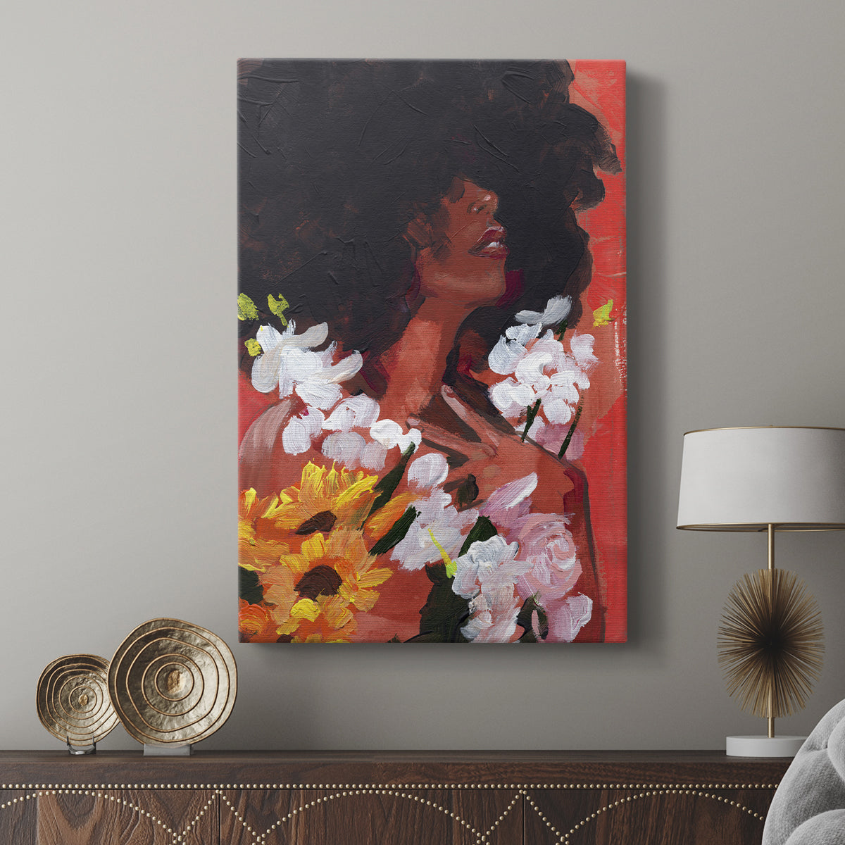 Through the Flowers II - Canvas Art Print