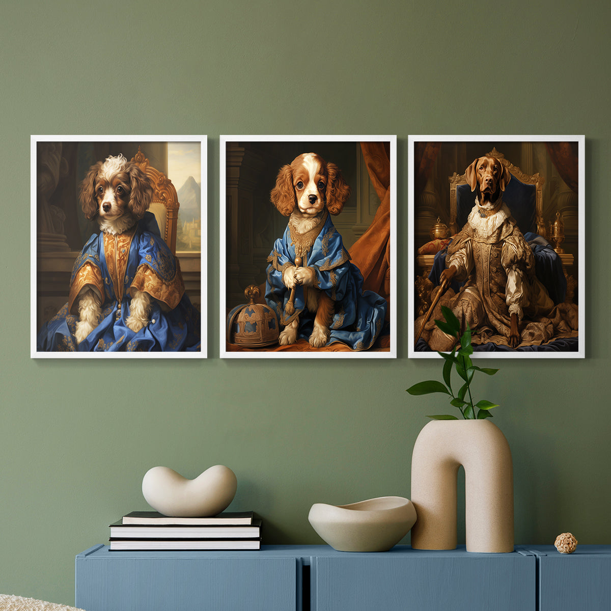 Royal Animals Series LIX - Restickable Framed Art Set