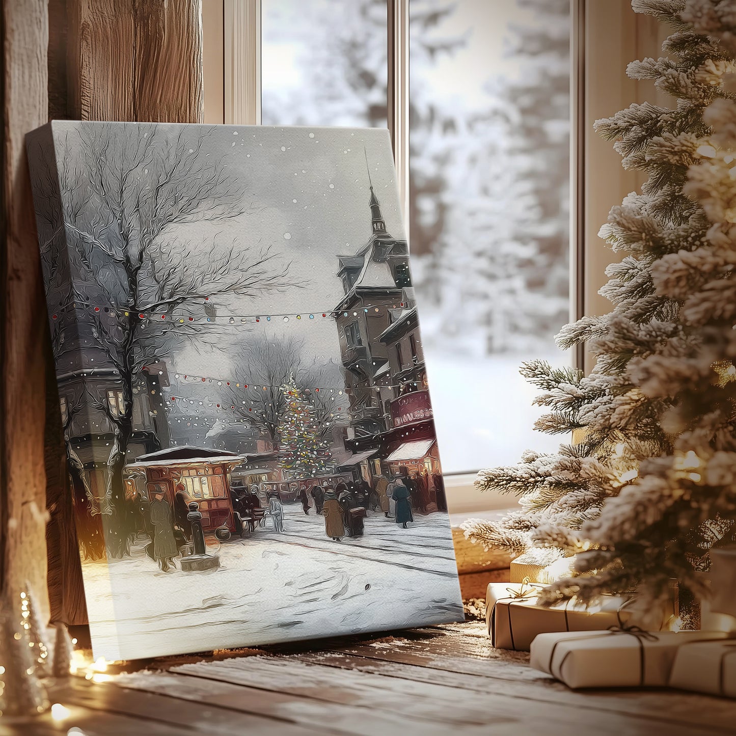 Chalk Promise of Pines - Canvas Art Print