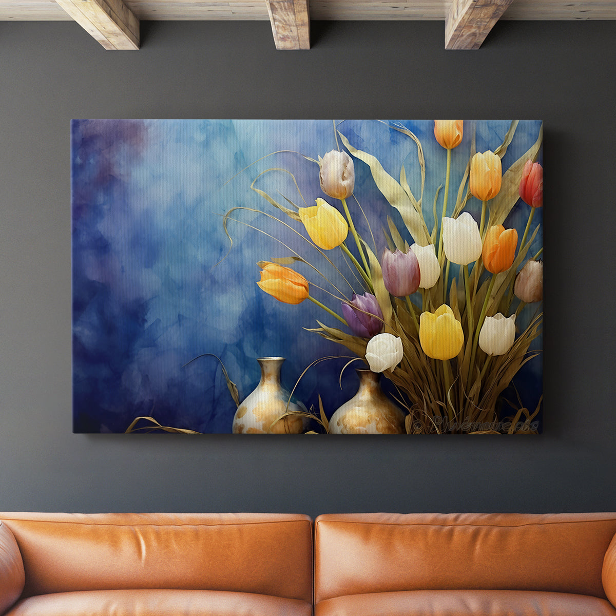 Floral Watercolor XXII - Canvas Art Print
