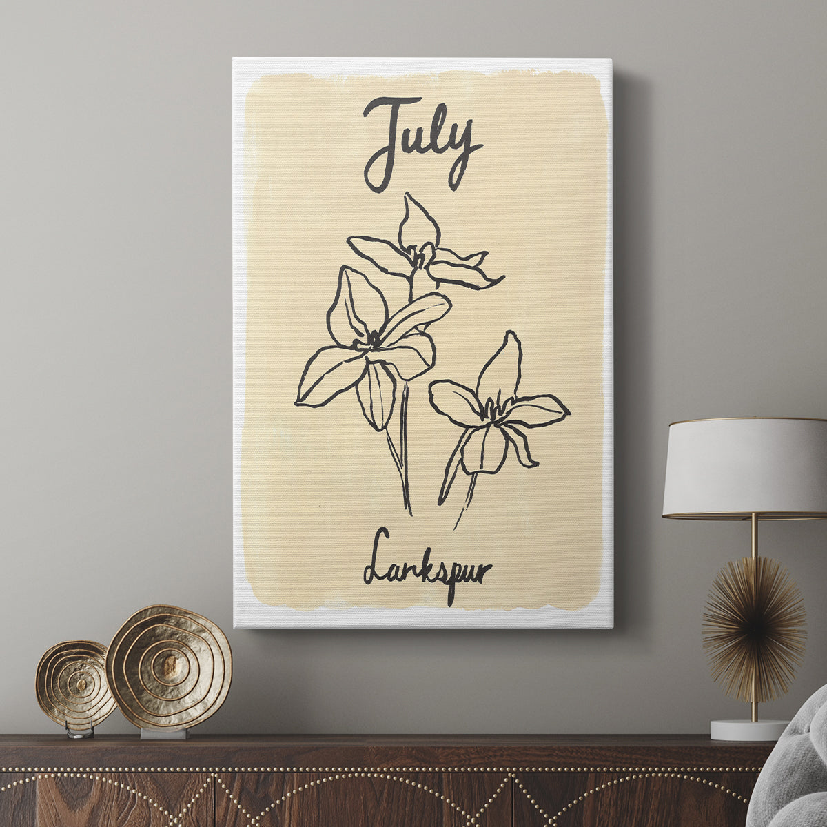 Birth Month VII - Canvas Art Print