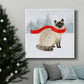 Christmas Cats and Dogs III-Premium Gallery Wrapped Canvas - Ready to Hang